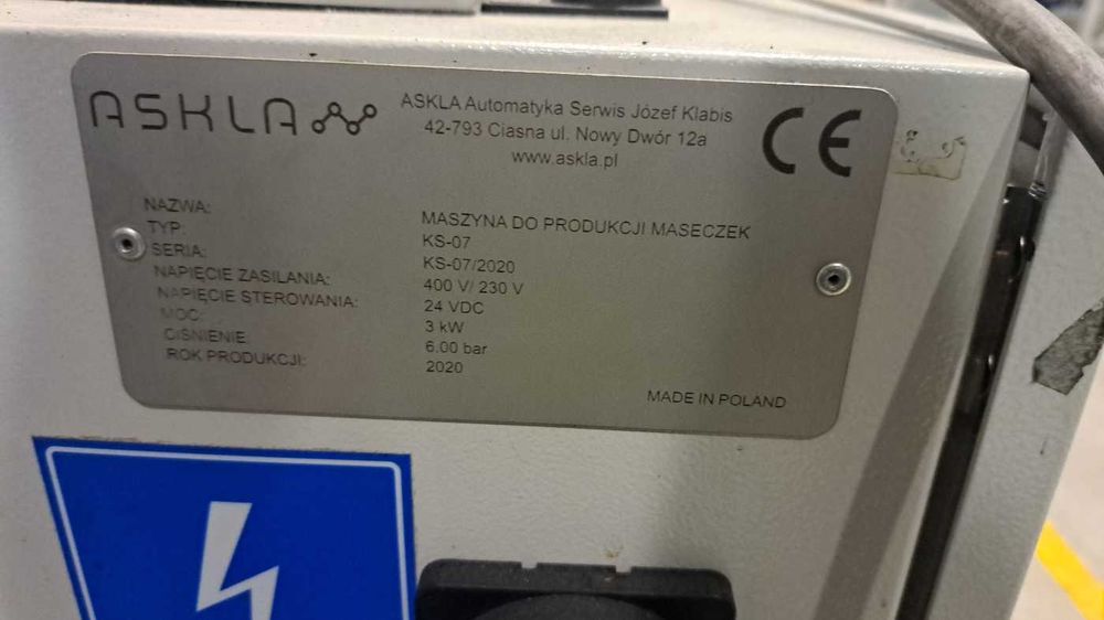 Maszyna do produkcji maseczek ASKLA