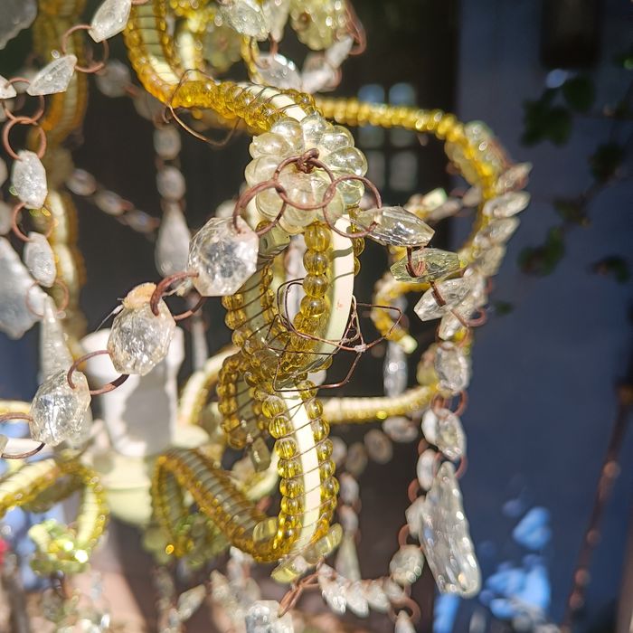 Candeeiro verde em acrílico