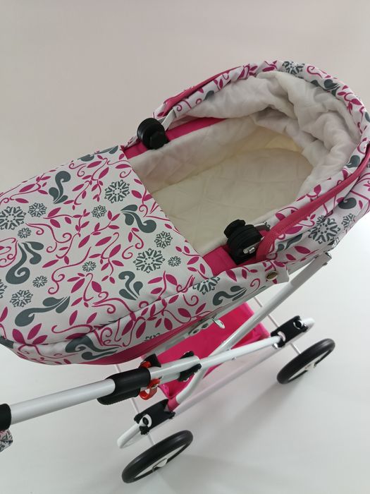 Wózek Dla Lalek Głęboki Nowy Solidny i Wytrzymały Gwarancja 24 miesiąc