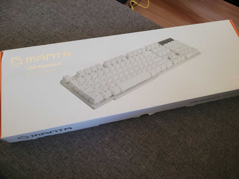 Klawiatura przewodowa USB MANTA MM921N BIAŁA