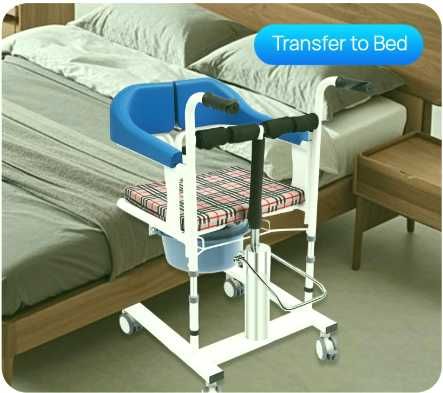 Cadeira de rodas de transferência, altura ajustável, para doentes NOVA