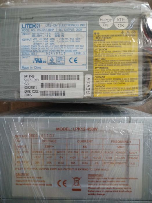 Fontes PC, cabos, ventoinhas, transformadores