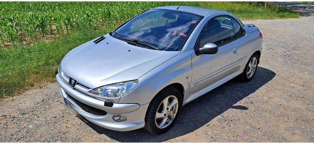 Peugeot 206 CC 2.0 Benzyna S16 cabrio, wydech Remus, Skóra dwukolorowa,