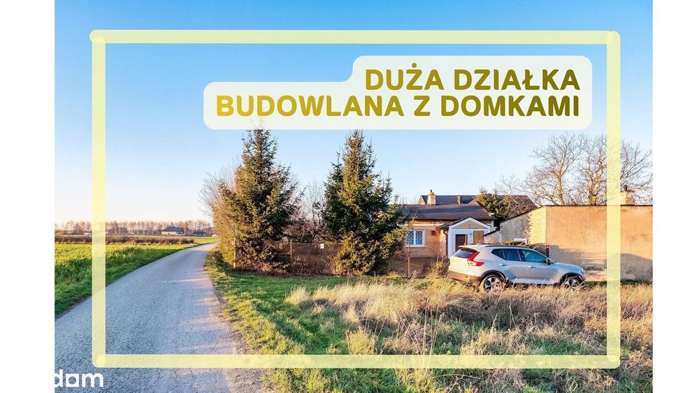 Duża działka | Dwa Domki | spokojna okolica | obok Pomiechówka