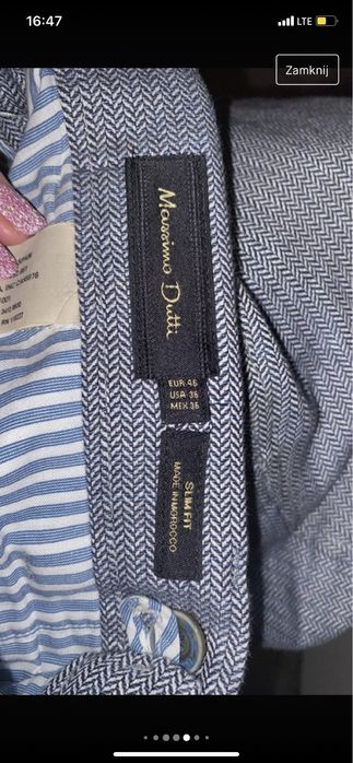 Bawełniane eleganckie spodnie Massimo Dutti