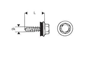 WKRĘT SAMOWIERTNY 4.8*35MM RAL 9006 - 5 STO - WSB 35 9006