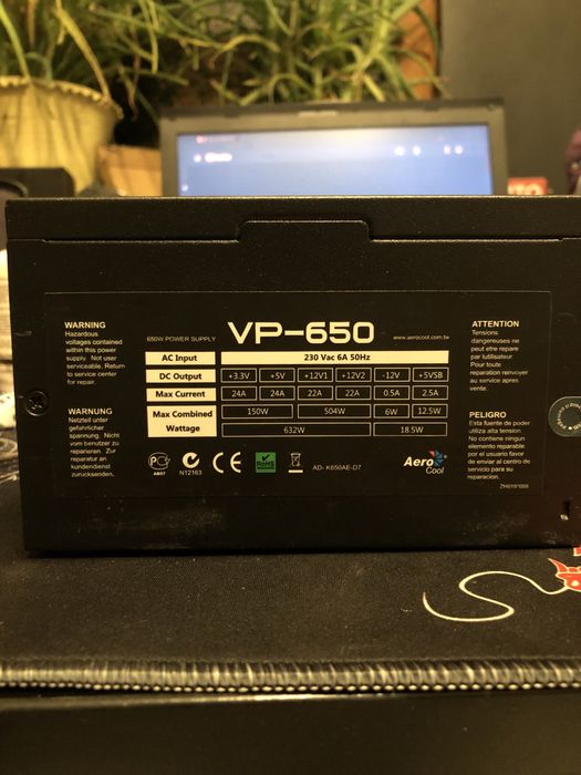 Zasilacz VP-650 barszo dobry stan