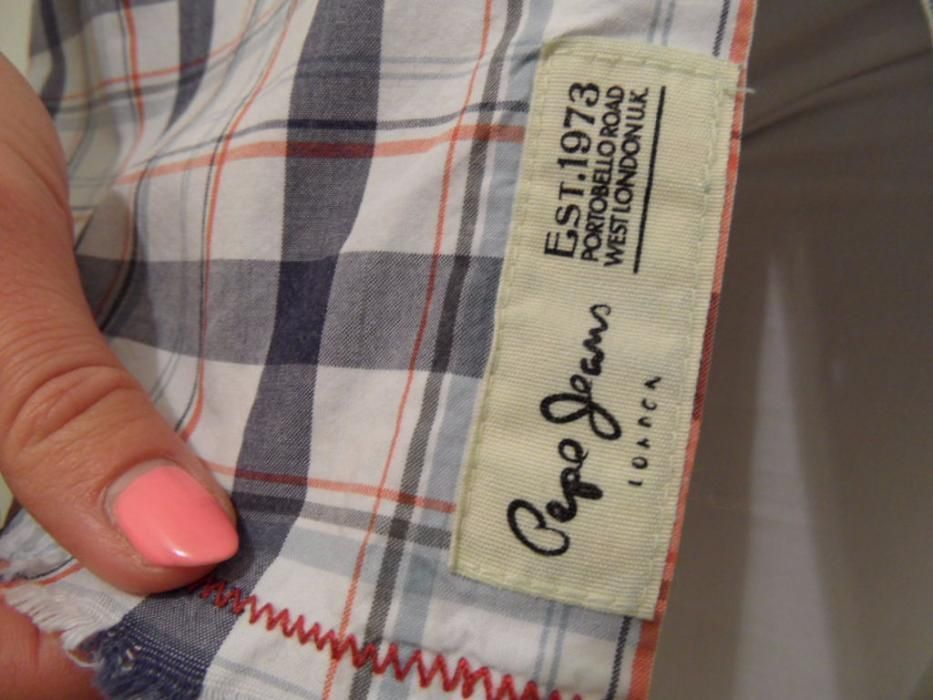 Pepe Jeans oryginalna koszula logowana krata L j.nowa