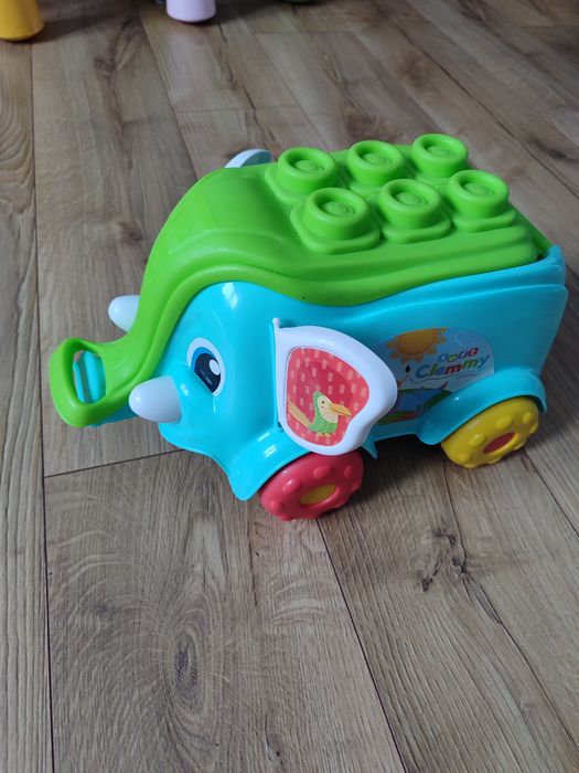 Słoń klocki gumowe Clementoni