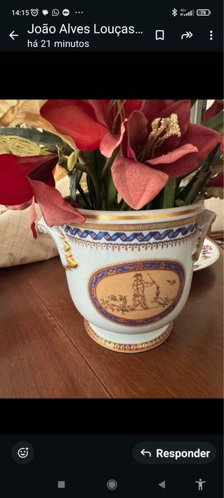 vaso e prato Vista Alegre