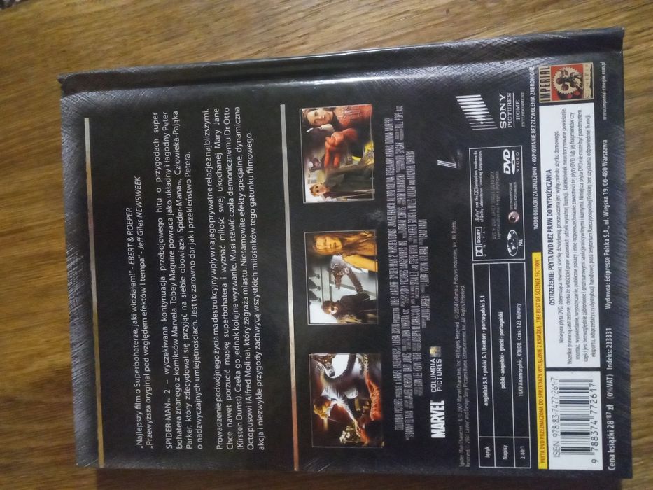 Film  Spider-Man 2 science fiction używana