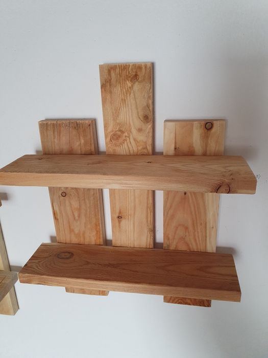 Półka ścienna drewniana, półka z drewna