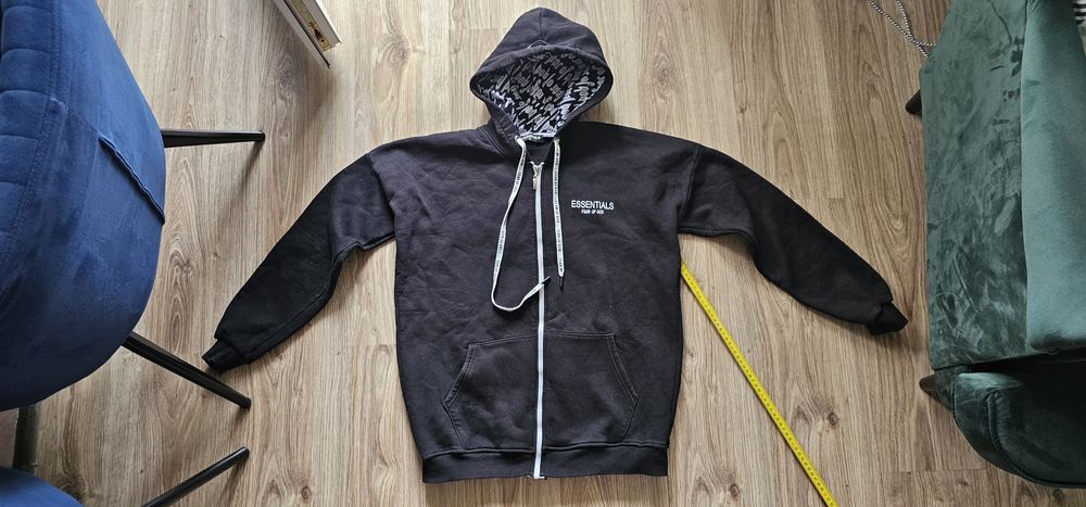 Essentials bluza męska z kapturem rozmiar XL wymiary na zdjęciach stan bardzo dobry 100% bawełny
