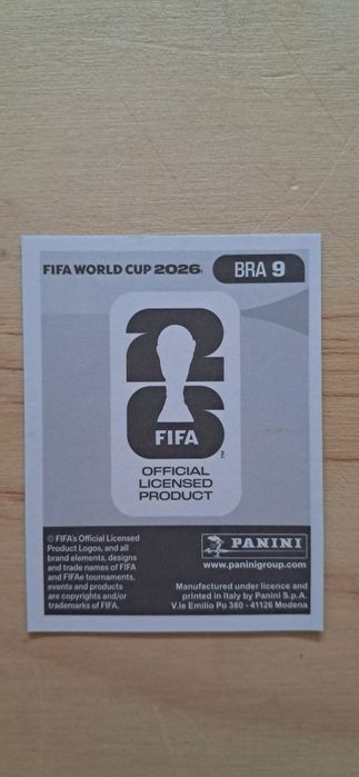 Cromo futebol de Luca Paqueta(Mundial 2026)da Panini