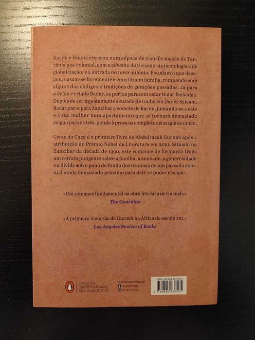 (Env. Incluído) Gente da Casa de Abdulrazak Gurnah