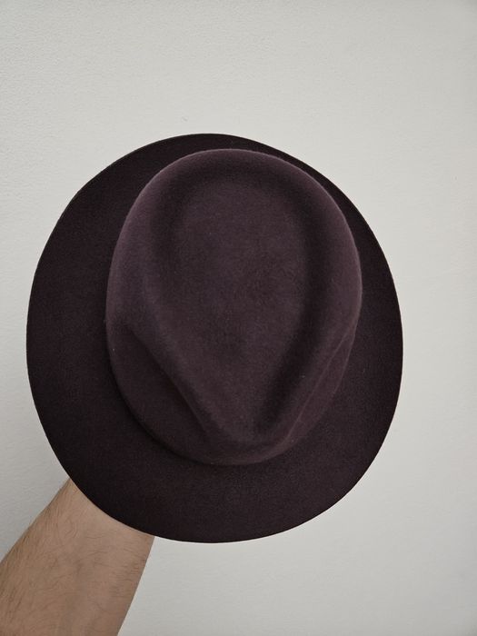 Kapelusz filcowy Touring – 100% wełna handmade | bordo | 57–58 cm