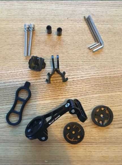 Regulowany Uchwyt licznika i gopro na mostek rowerowy West Biking