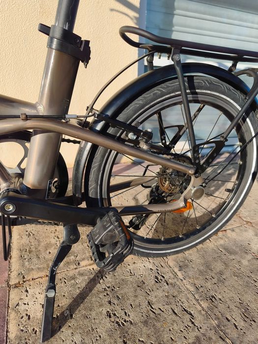 Bicicleta Dobrável Btwin Fold 560 (2023) c/ Porta-Bagagem - Muito Bom Estado