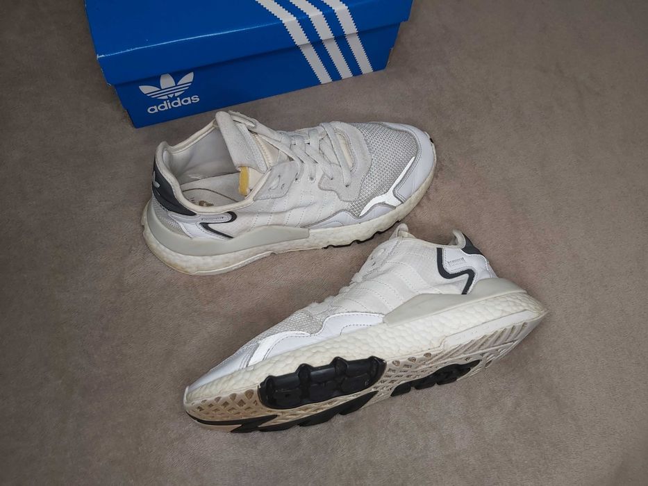 42р Кросівки із Boost ADIDAS Nite Jogger Ozweego Молочні Біло чорні 26 Найт Джогер Озвіго Адидас Озвиго