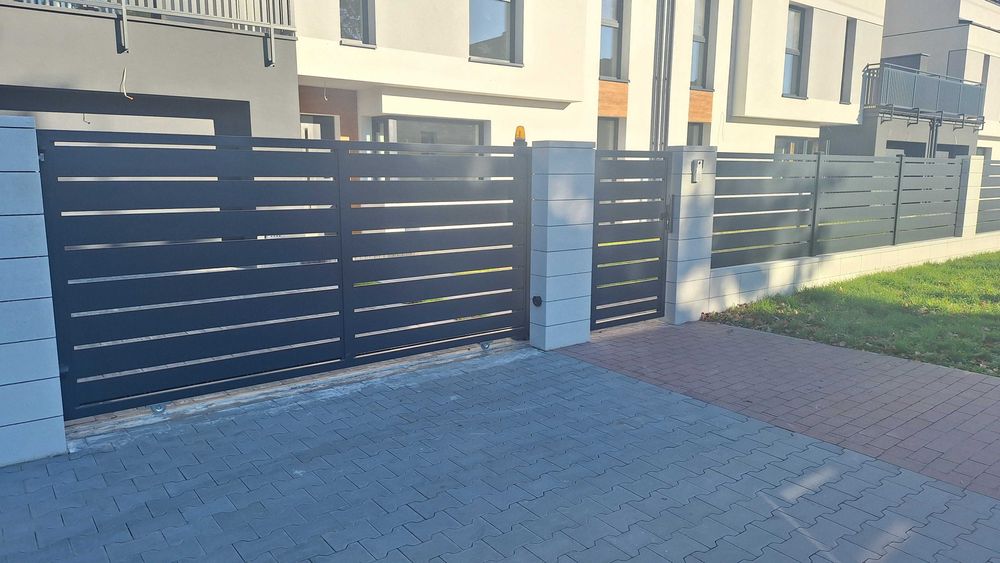 przęsło ogrodzenie kompleksowo wzór poziomy