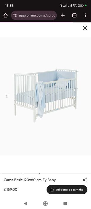 Cama Zippy criança como nova