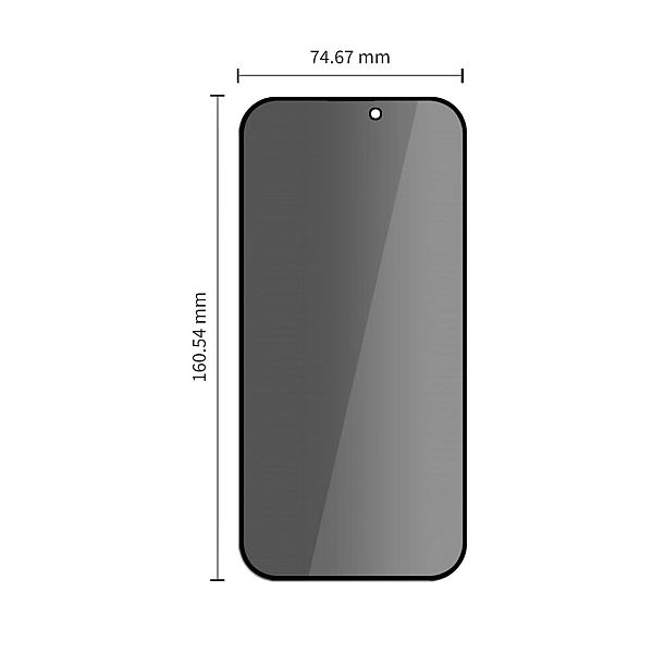 Szkło Prywatyzujące Tech-Protect Quick Set Spy+ 2-Pack Iphone 18 Pro M