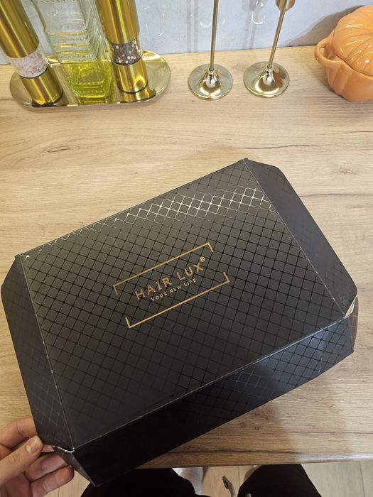 Peruka naturalna brąz