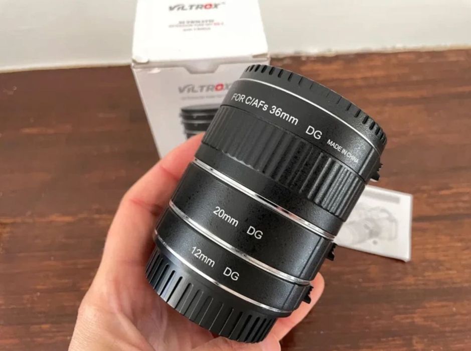 Viltrox DG-C tubos de extensão macro Canon EOS EF e EF-S - novos
