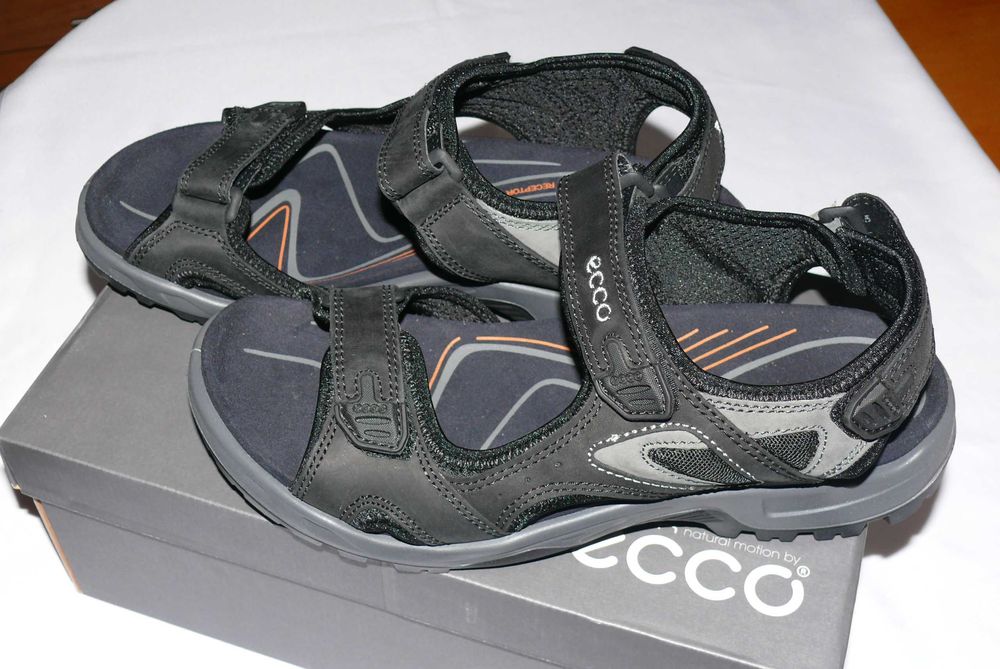 Sandały ECCO OFFROAD 822124  Czarne Skóra TREKKINGOWE 45 EU 28,5 CM