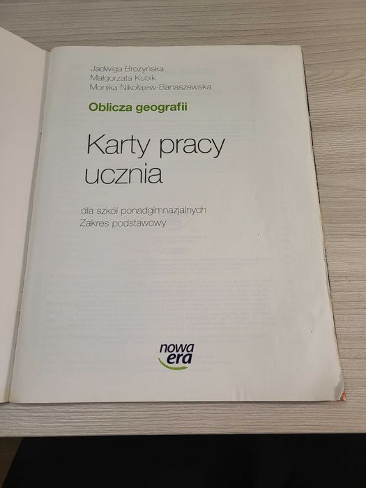 Oblicza geografii karty pracy ucznia, gimnazjum, NOWA ERA