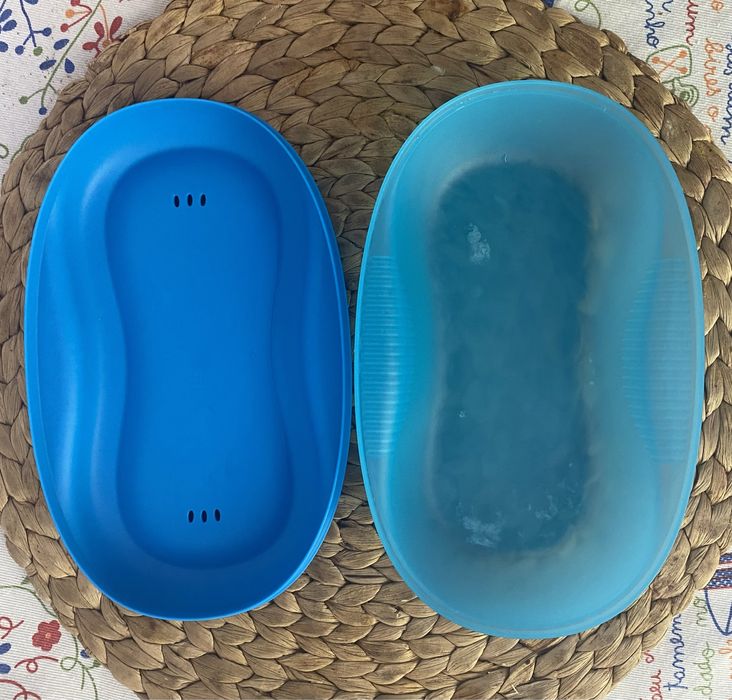 Tupperware para omeletes e sushi