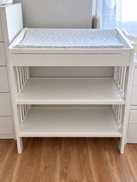 Muda-fraldas IKEA GULLIVER – Branco – Muito bom estado