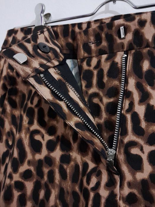 Calças skinny cropped padrão leopardo Mango T: 36 Novas