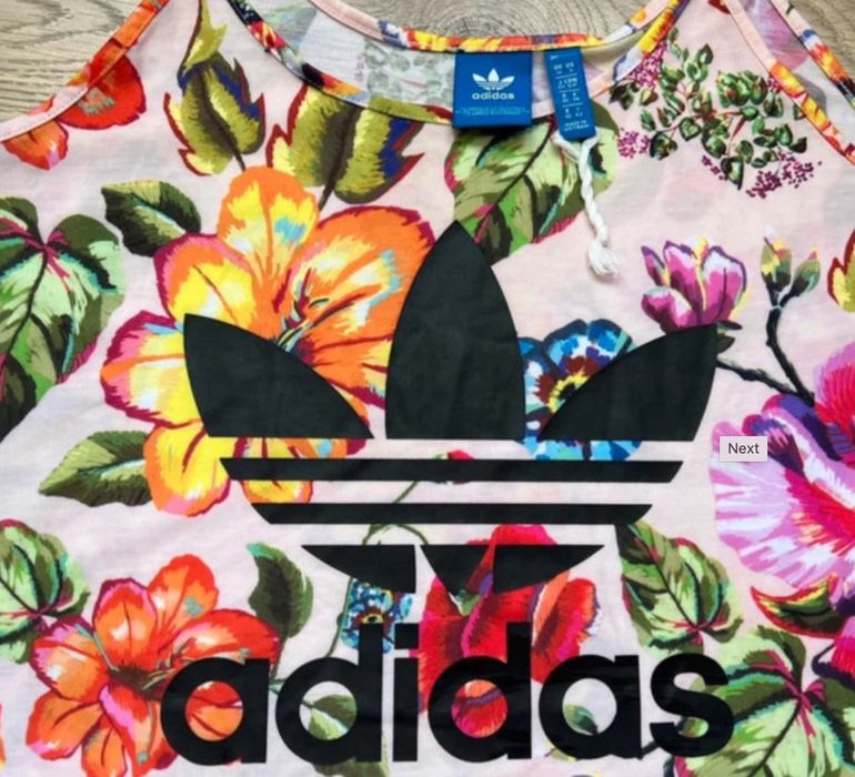 Adidas sukienka S NOWA w kwiaty