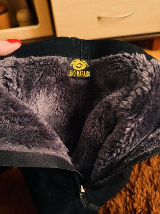 Замшевые сапожки стильные удобные