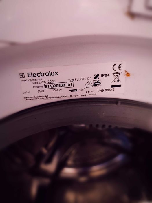 Pralka Electrolux Ews1266ci uszkodzona
