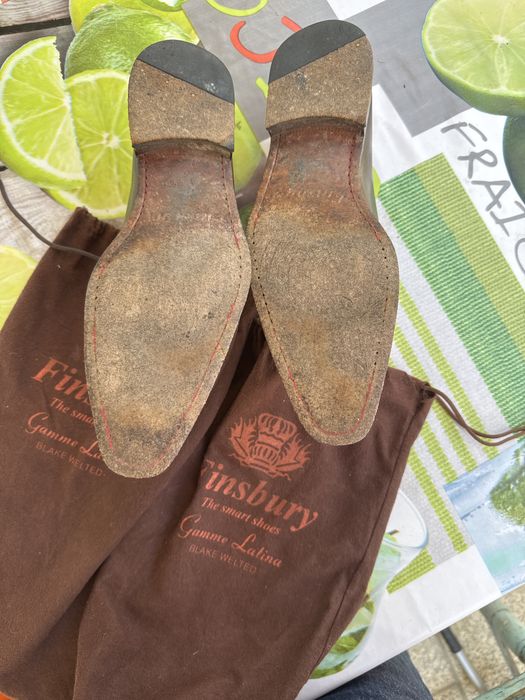 Sapatos Finsbury Gamme Latina – Blake Welted – Pele – Excelente Estado
