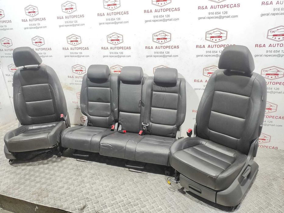 Conjunto Bancos Pele Elétricos VW Volkswagen Tiguan 5N MK1 2007 a 2016 Original