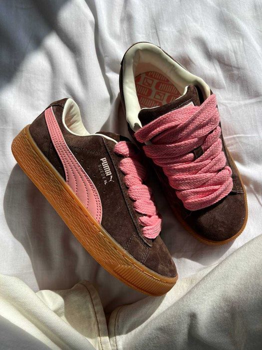 !SALE! Puma Suede XL Brown/Pink 36 37 38 39 40 41 пума суеде хл