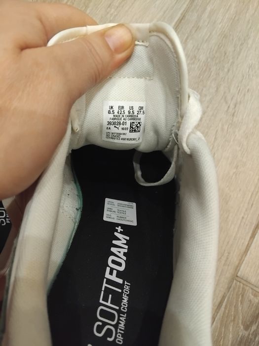Кросівки чоловічи. PUMA Smash V2 preppy. Нові. Кожані.