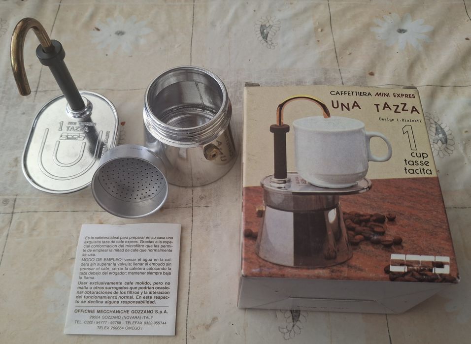 Cafeteira Mini Express 1 taça vintage italiana