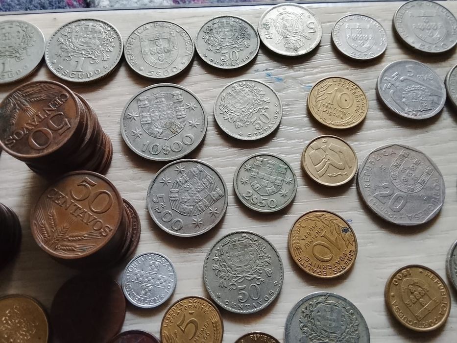 Lote de moedas antigas