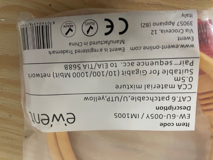 10 Network Cables, 0.5 Meters – New64584779463937122