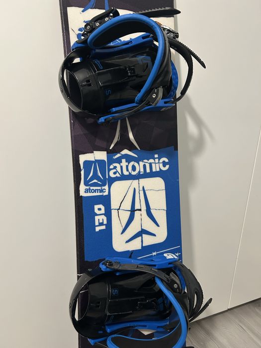 Deska Snowboard Atomic junior 130cm wiazania burton stan bdb