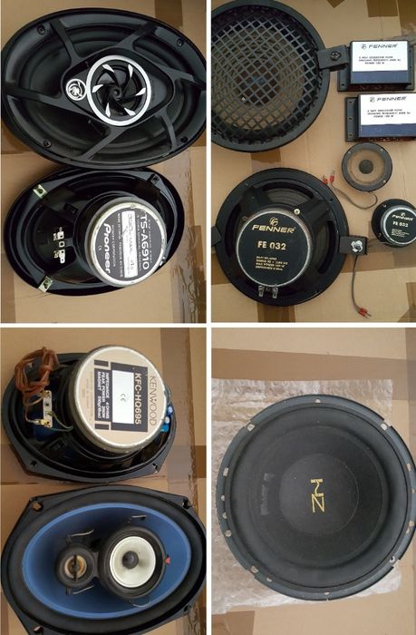 Colunas, Rádios, JBL, Sony, Pioneer