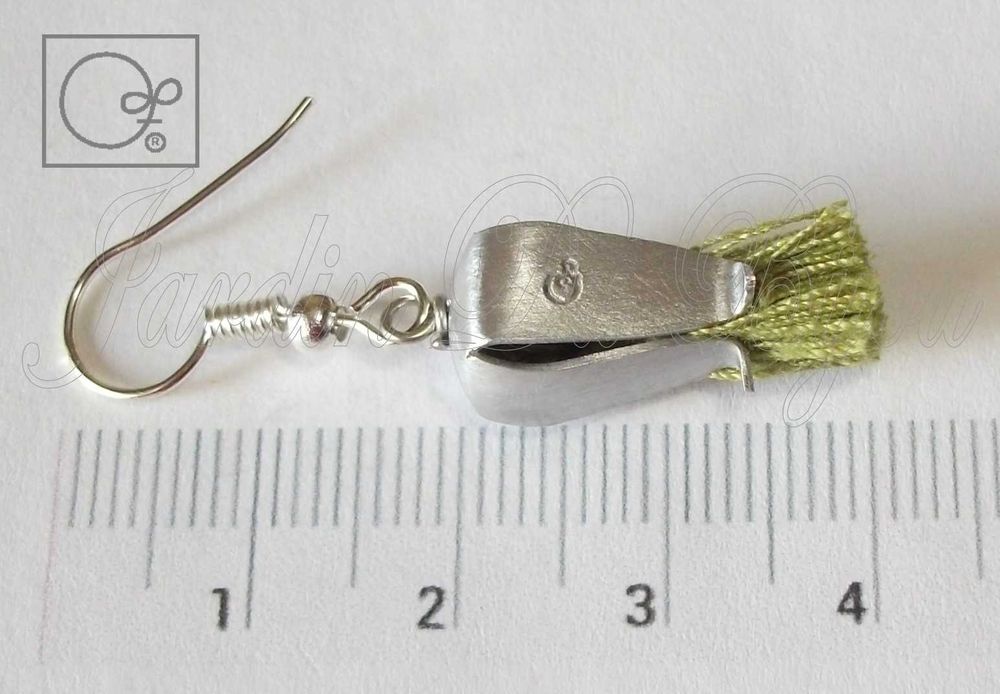 Brincos Cardos com franjinha colorida