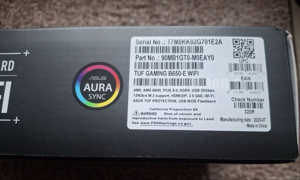 Материнська плата ASUS TUF GAMING B650-E WIFI (90MB1GT0-M0EAY0)