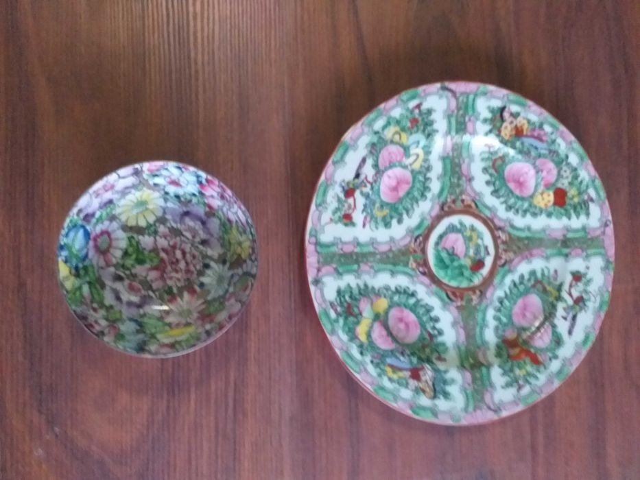 Conjunto de prato/tijela de Macau