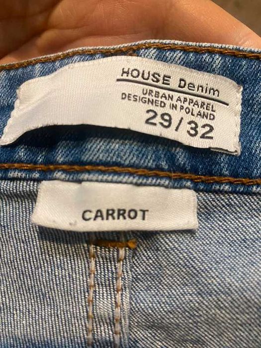 Spodnie jeansowe House 29/32 typu carrot