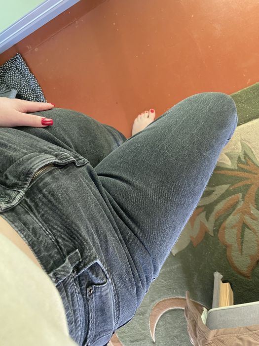 Джинси прямі висока посадка край хл -ххл